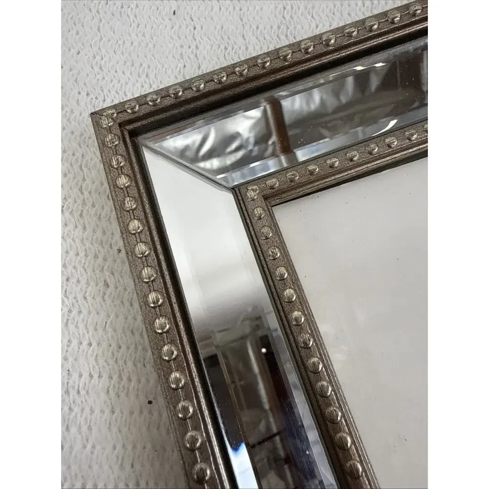 Vintage Mirror Trim Glass Picture Frame 5x7 EUC